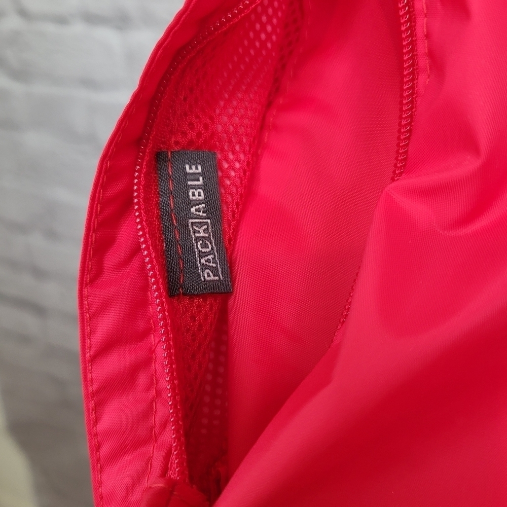Columbia Jacket Switchback Red Lightweight Windbreaker HoodWater Repellent Sz M - Picture 7 of 12
